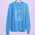 Load image into Gallery viewer, Sweater Blue Stamp Paris
