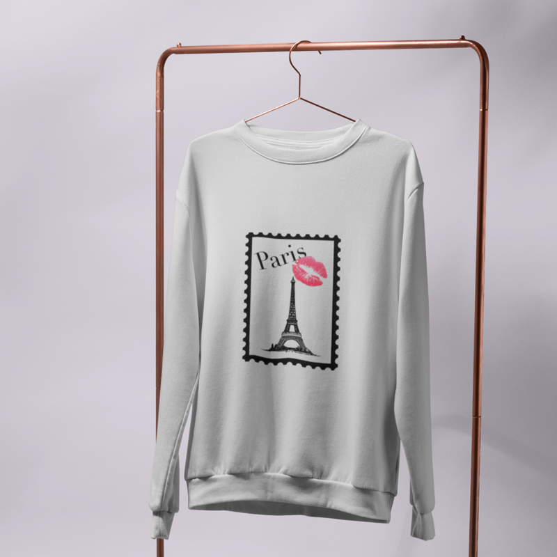 Sweater Gray Stamp Paris