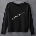 Load image into Gallery viewer, Sweater Black Airplane Paris
