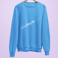 Load image into Gallery viewer, Sweater Blue Airplane Paris
