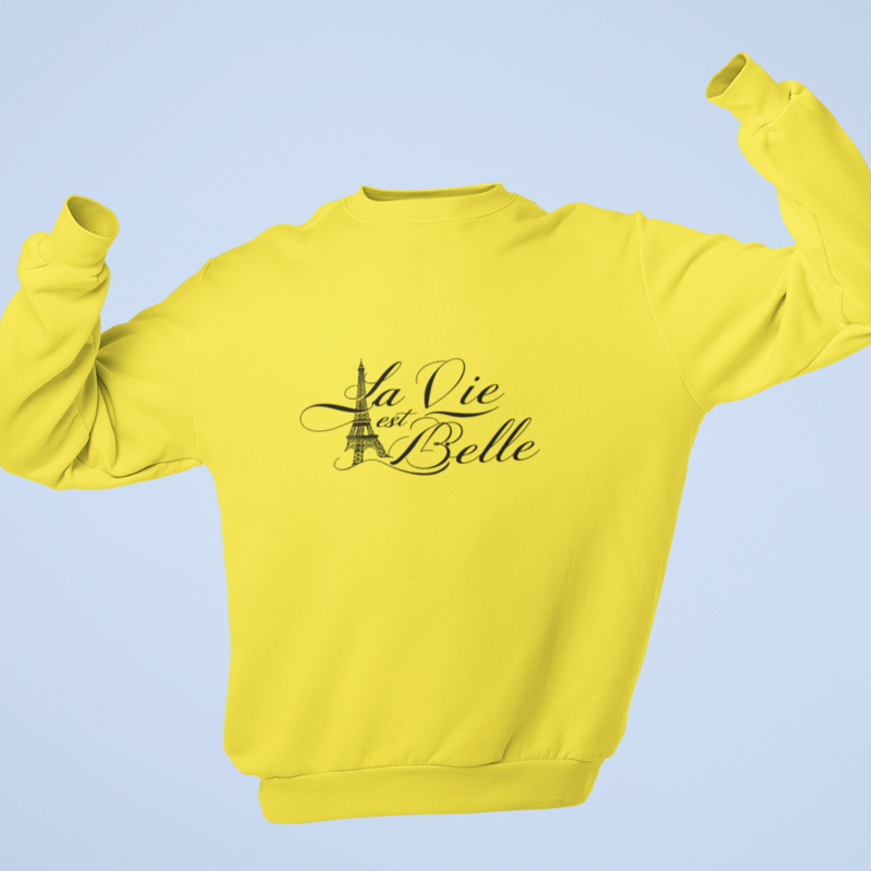 Sweater yellow La Vie Est Belle