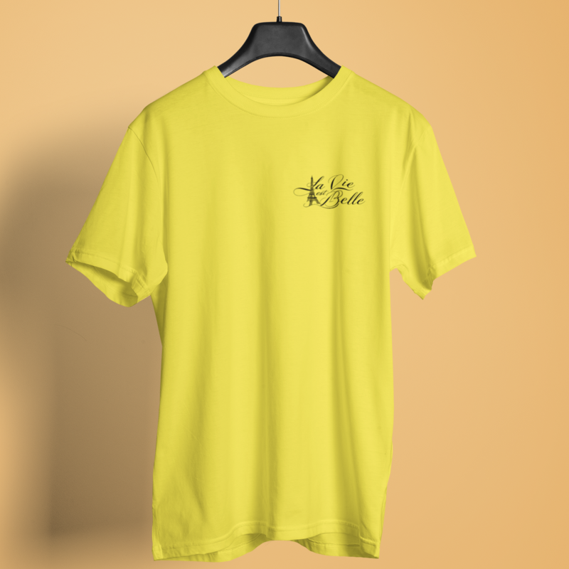 Tee Shirt yellow La Vie Est Belle