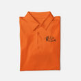 Load image into Gallery viewer, Polo Shirt La Vie Est Belle Customizable orange
