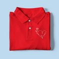 Load image into Gallery viewer, Polo Shirt Amour With Flowers
