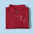 Load image into Gallery viewer, Polo Shirt Amour With Flowers
