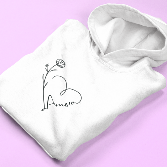 Hoodie Amour White