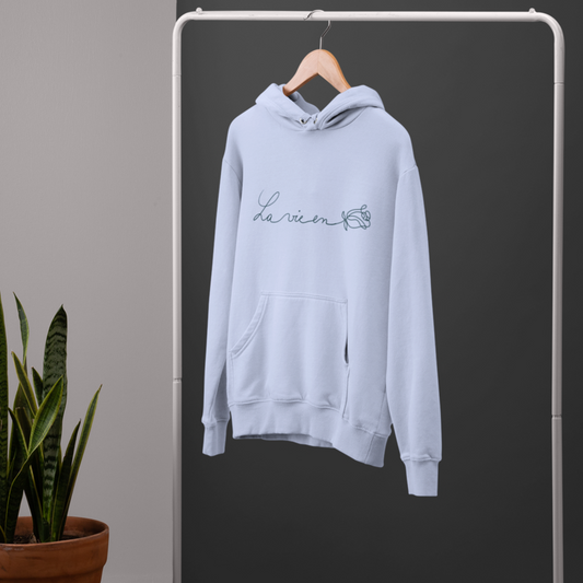 Hoodie La Vie en Rose Blue