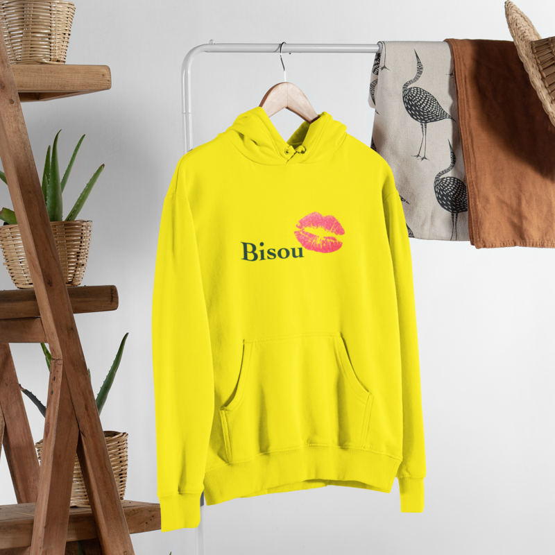 Hoodie Bisou Yellow