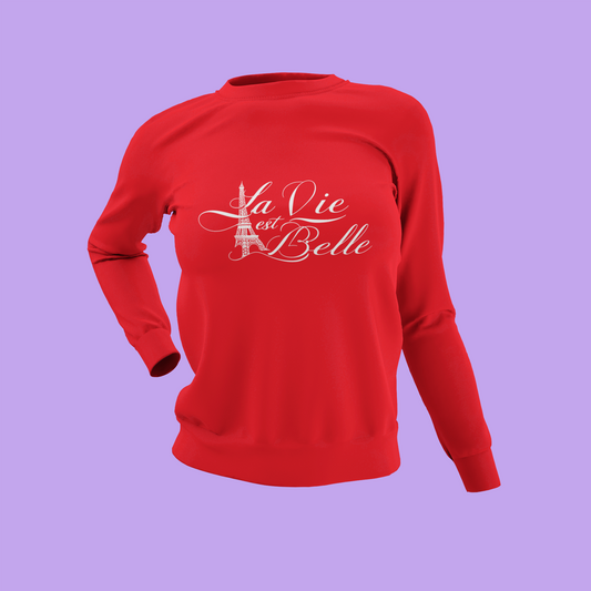 Sweater red La Vie Est Belle