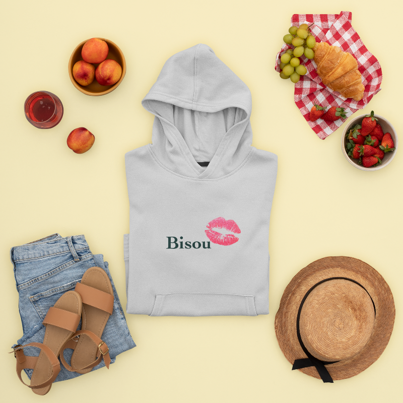 Child Gray Hoodie Bisou