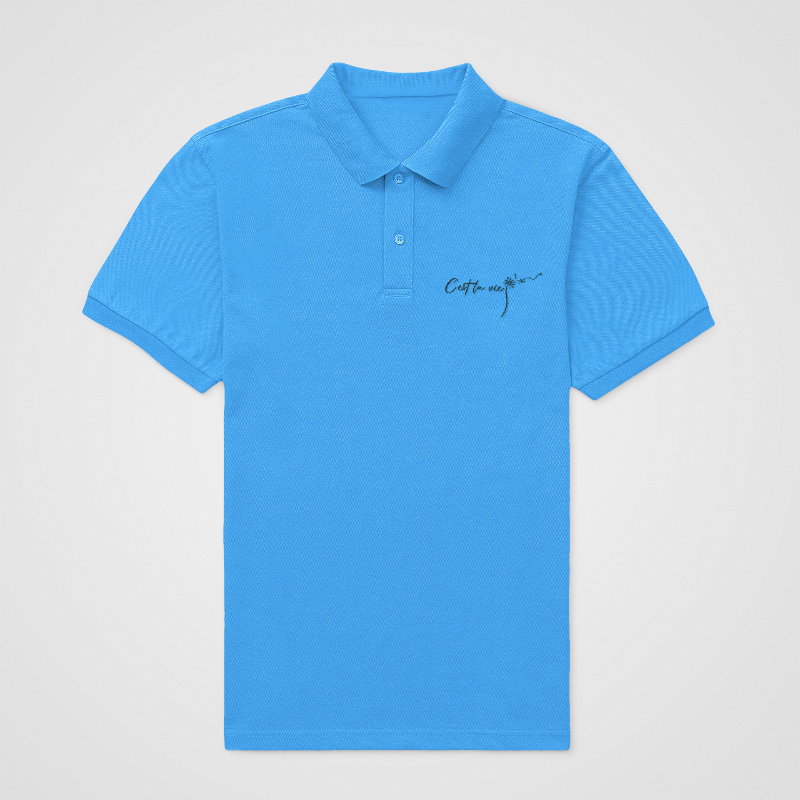 Polo Shirt Blue C'est La Vie