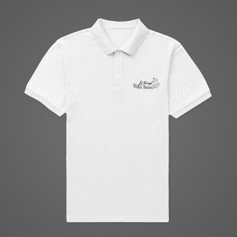 Polo Shirt White Le Temps Des Fleurs