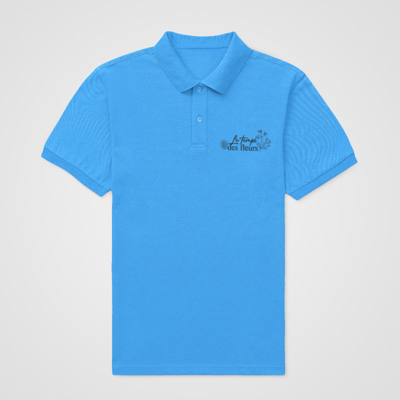 Polo Shirt Blue Le Temps Des Fleurs