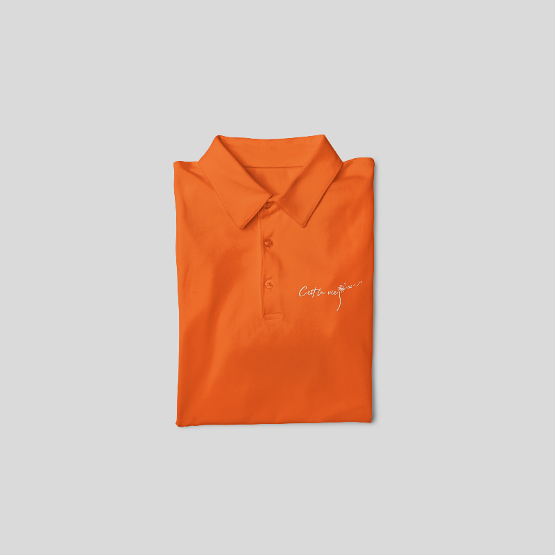 Polo Shirt Orange C'est La Vie