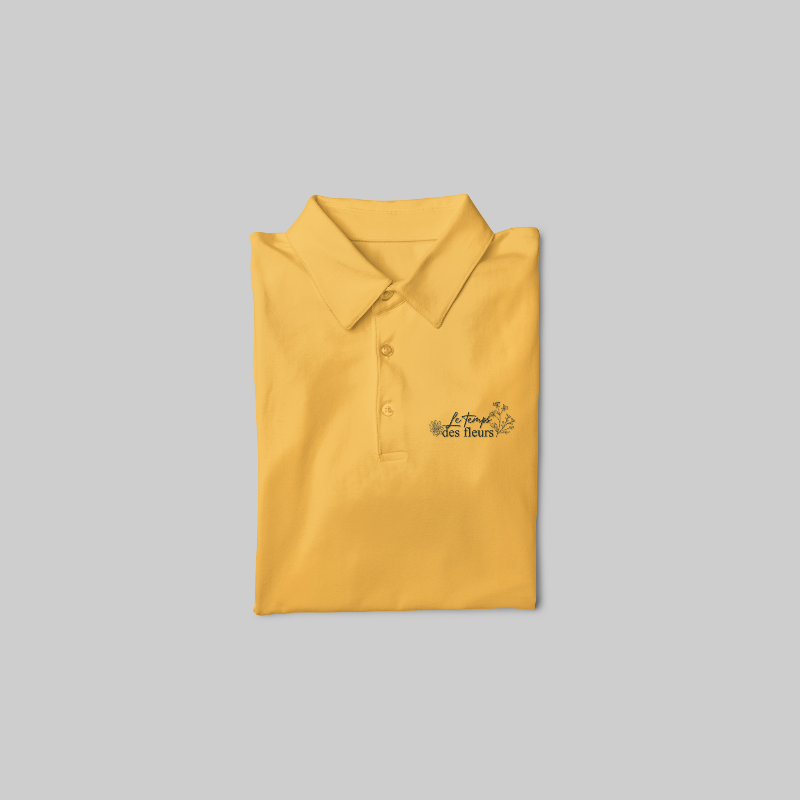 Polo Shirt Yellow  Le Temps Des Fleurs