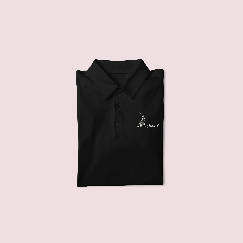 Polo Shirt Black Amour