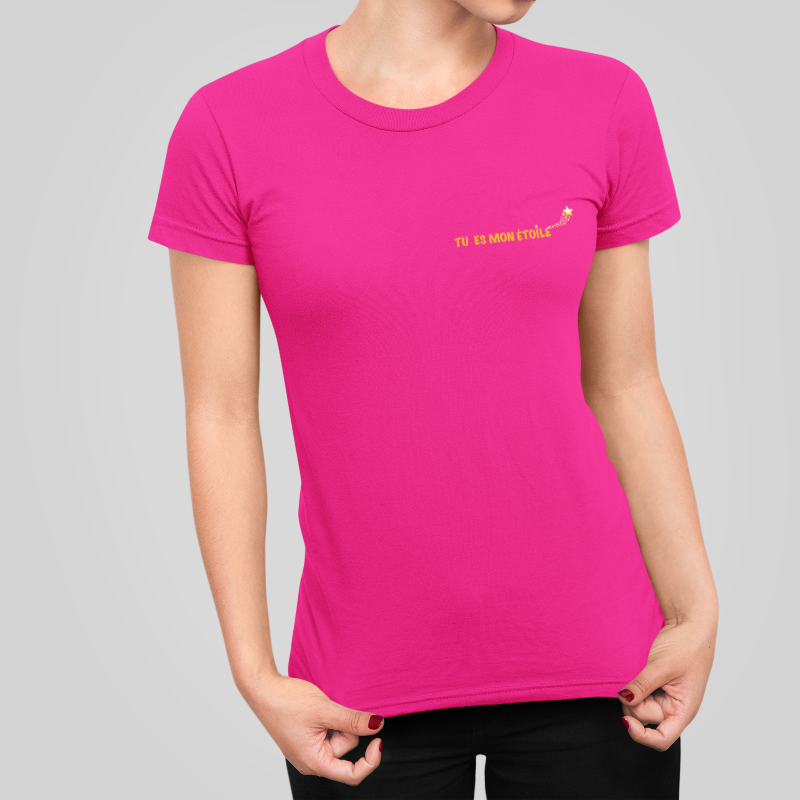 Tee Shirt Pink Tu es Mon Etoile