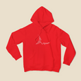 Load image into Gallery viewer, Hoodie Red Amour With Flowers
