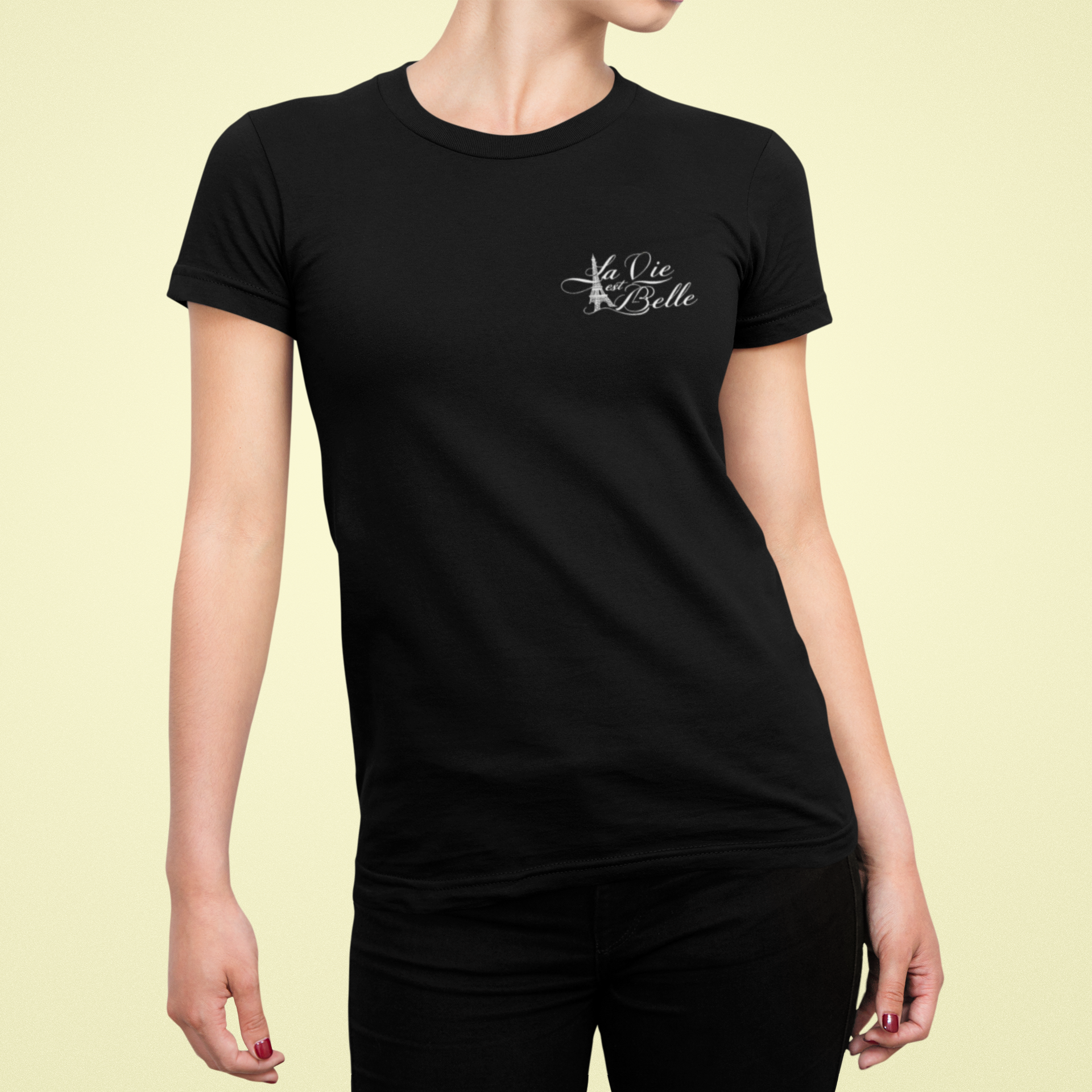 Tee Shirt black La Vie Est Belle