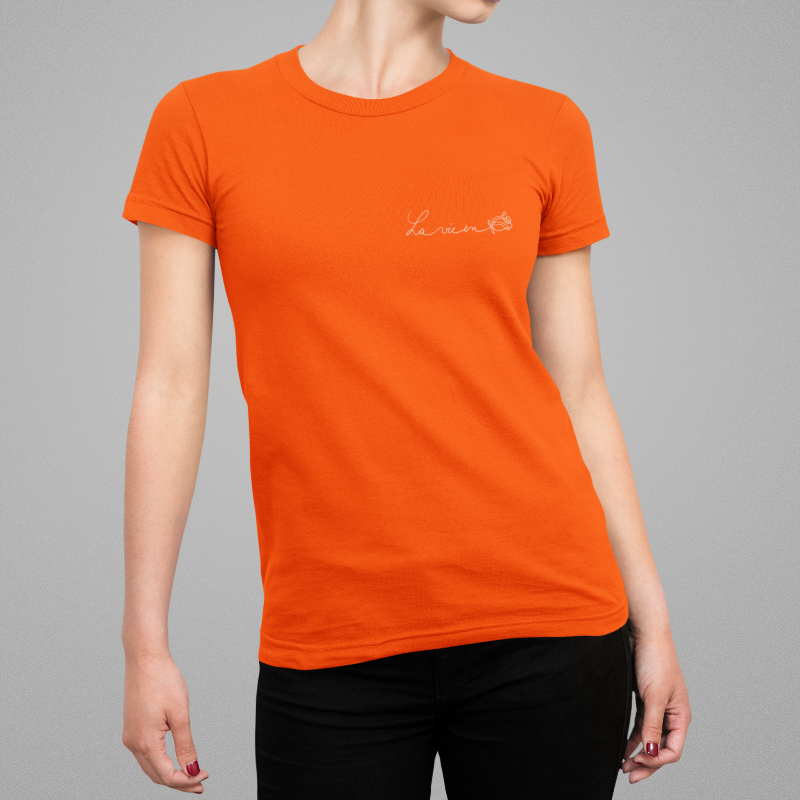 Tee Shirt Orange  La Vie en Rose